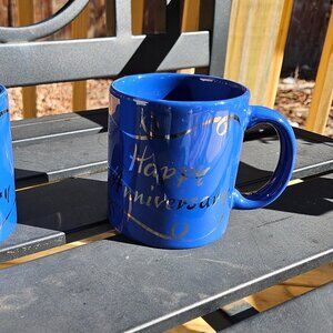 Waechtersbach Set of 2 Happy Anniversary Coffee Mugs Rare?
